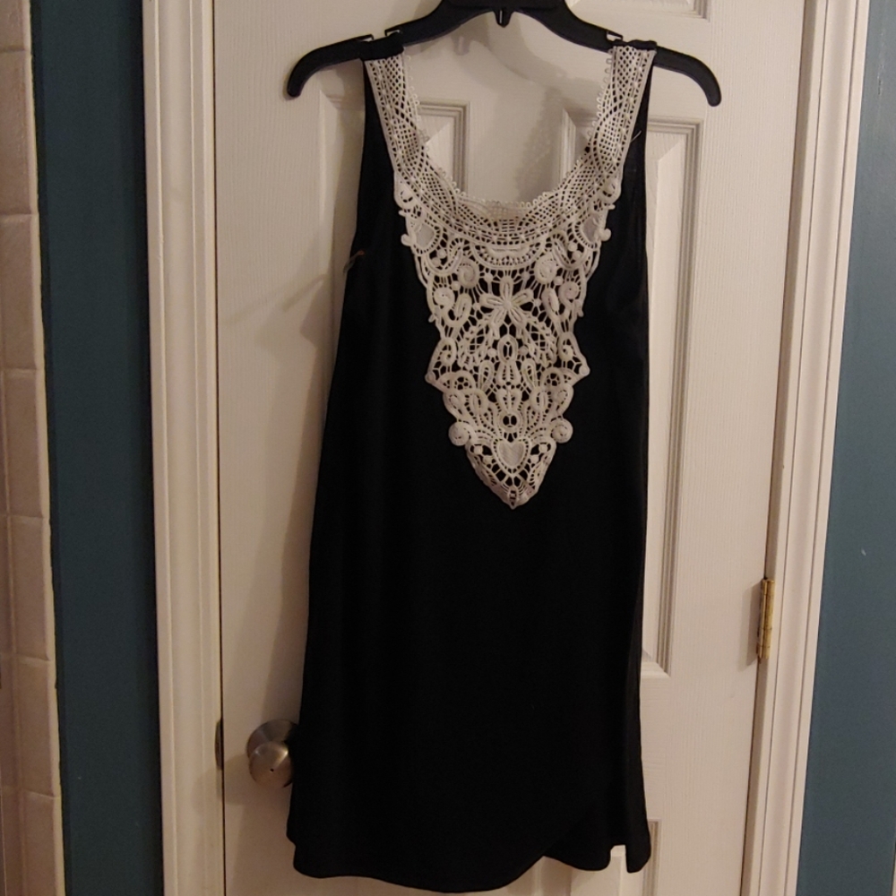 Crochet back dress